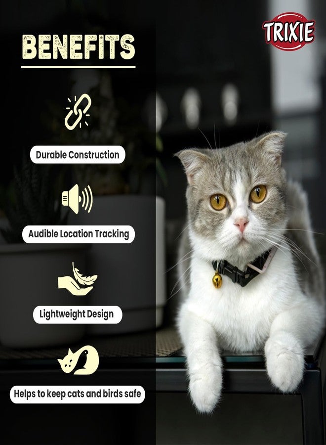 Trixie Combo of Trixie Cat Bell, Accessory for Cat Collar and Trixie Wild Cat Scratching Cardboard, Supports Claw Care - 41 × 7 × 24 cm (Assorted Color) - Image 5